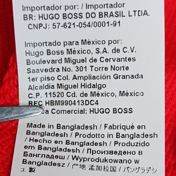 BOSS Cotton Terry Hoodie Orange Men's Plus size 3XL - Picture 7 of 12